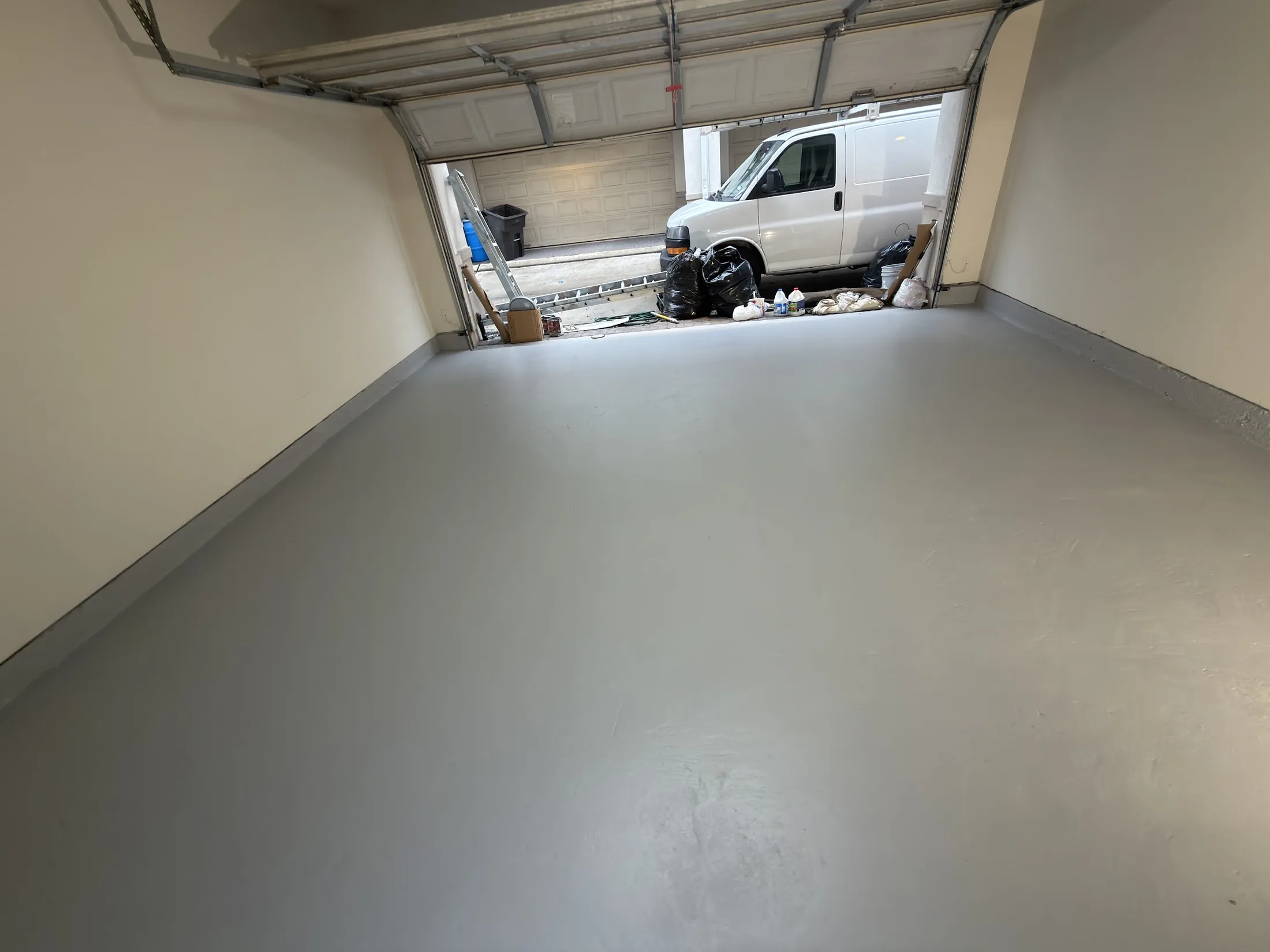 Garage Floor Coating Refresh after work