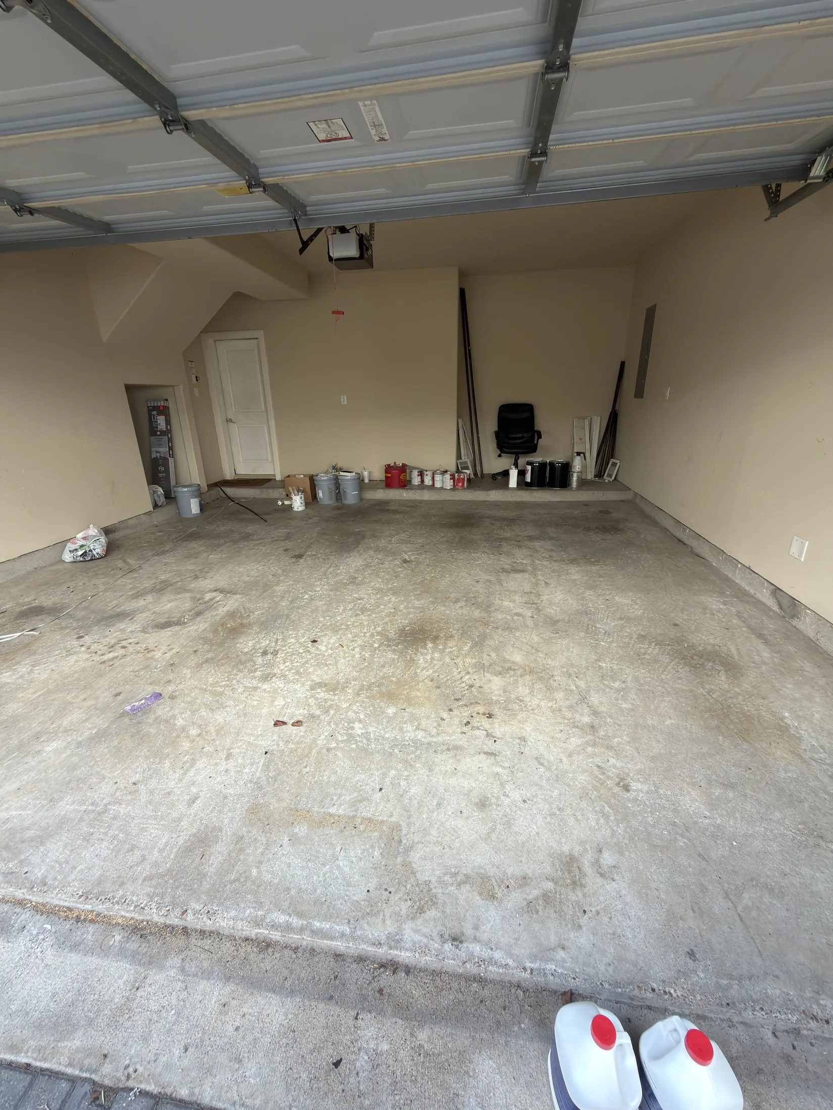Garage Floor Coating Refresh before work