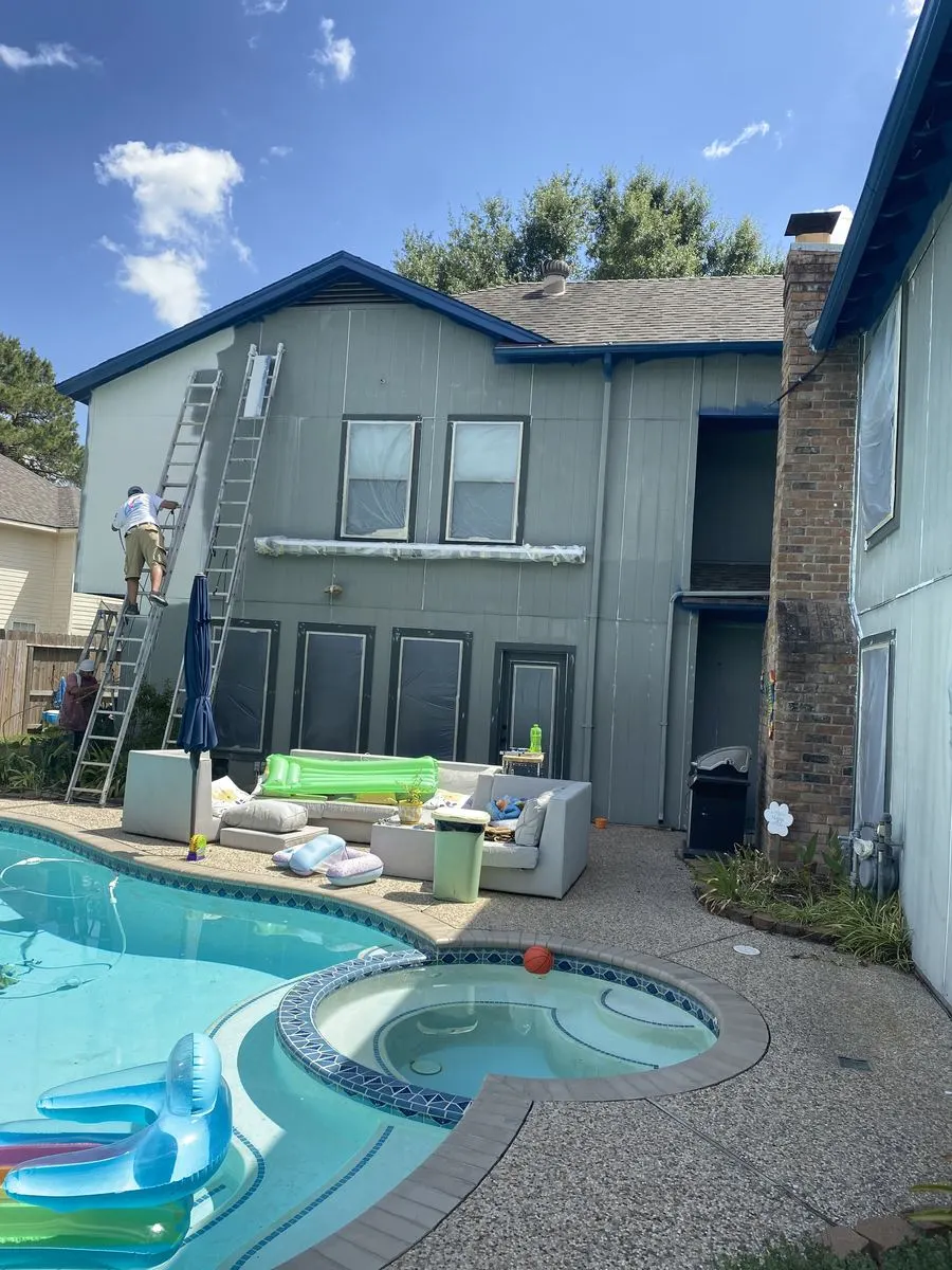 Poolside Exterior Repaint after work